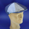 Casquette irlandaise lin bleu été homme : couleur - bleu marine , taille - 55cm