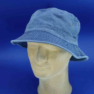 petit bob coton délavé bleu homme et femme