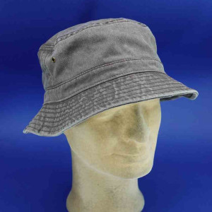 petit bob coton délavé marron homme et femme