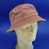 petit bob coton délavé brique homme et femme : couleur - brique, taille - 60cm