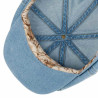 STETSON casquette coton hatteras cap denim barista : couleur - jean clair, taille - Xl.60.61cm