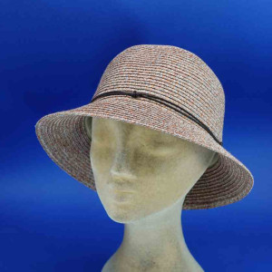 Chapeau cloche brique roulable été femme