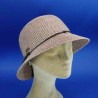 Chapeau cloche brique roulable été femme : couleur - brique, Taille Réglable - par lacet de 55cm à 59cm