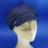Casquette gavroche marine coton très souple été femme : couleur - bleu marine , taille - 55 à 59cm