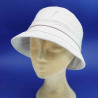Chapeau cloche coton roulable d'été beige femme : couleur - beige, Taille Réglable - par lacet de 54cm à 58cm