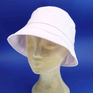 Chapeau cloche coton roulable d'été poudré femme