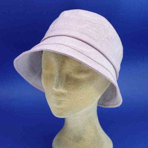 Chapeau cloche coton roulable d'été red femme