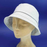 Chapeau cloche coton roulable d'été gris femme : couleur - gris, Taille Réglable - par lacet de 54cm à 58cm
