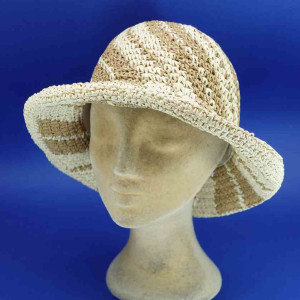 Chapeau cloche mode en macramé souple