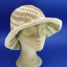 Chapeau cloche mode en macramé souple : couleur - marron , taille - 55 à 58cm