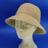 Chapeau d'été en paille pour femme camel : couleur - camel , taille - 55 à 58cm