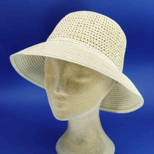 Chapeau d'été en paille pour femme naturel