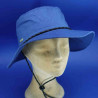 Chapeau coton roulable grands bords d'été marine femme : couleur - bleu marine , taille - 57cm