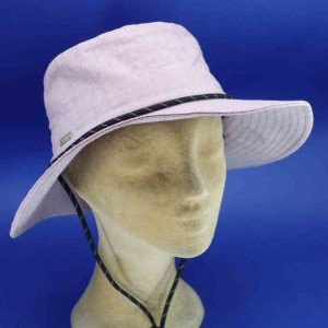 Chapeau bob grands bords coton roulable d'été red femme