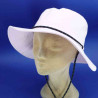 Chapeau coton roulable d'été poudré femme grands bords : couleur - rose poudré , taille - 57cm