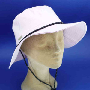Chapeau coton roulable d'été poudré femme grands bords