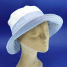 Chapeau de plage coton grand bord jean : couleur - jean, Taille Réglable - par lacet de 54cm à 59cm
