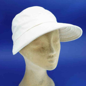 casquette longue visiére lin coton pour femme