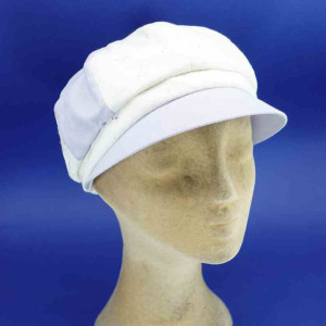 Casquette gavroche en coton fantaisie été femme parme