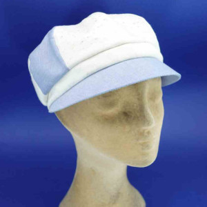 Casquette gavroche en coton fantaisie été femme jean