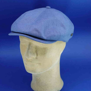 casquette irlandaise lin bleuet homme