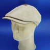 Casquette coton et cuir brooklyn beige été pour homme canvas : couleur - beige, taille - 57cm