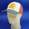casquette trucker fantaisie homme femme : couleur - beige, Taille Réglable - par lacet de 55 à 60cm