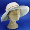 Chapeau de plage coton très grands bords beige : couleur - beige, taille - 56cm