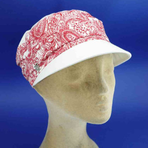 Casquette femme cubaine coton BANDANAS blanc