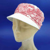 Casquette femme cubaine coton BANDANAS blanc : couleur - blanc, taille - élastiqué de 54 cm à 59 cm