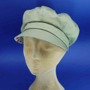 Gavroche réversible en coton pour femme kiwi