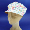 Gavroche réversible en coton pour femme moutarde : couleur - moutarde , taille - élastiqué de 54 cm à 59 cm