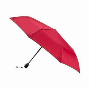 Parapluie piganiol femme leopard rouge pliant fabriqué en FRANCE