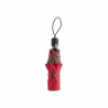 Parapluie piganiol femme leopard rouge pliant fabriqué en FRANCE :  garniture - leopard, couleur - rouge