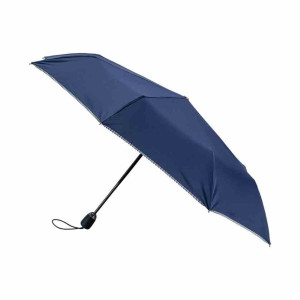Parapluie piganiol femme pliant marine rayé fabriqué en FRANCE