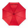 Parapluie piganiol canne rouge leopard femme fabriqué en FRANCE :  garniture - leopard, couleur - rouge