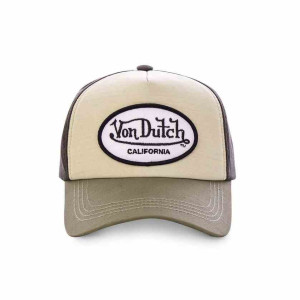 VON DUTCH casquette trucker baseball jacks kaki