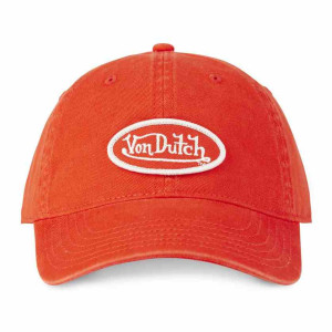 VON DUTCH casquette baseball souple orange dad coton