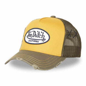 VON DUTCH casquette trucker baseball filet us jaune
