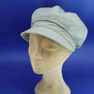 Gavroche réversible lin et coton pour femme sauge