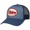 STETSON casquette trucker Cap Engine : couleur - bleu glacé , Taille Réglable - de 55 à 60cm
