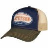 STETSON casquette trucker Cap Cowboy Coffee : couleur - navy, Taille Réglable - de 55 à 60cm
