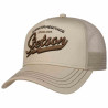 STETSON casquette trucker vintage beige : couleur - beige, Taille Réglable - de 55 à 60cm