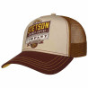 STETSON casquette trucker Cap Barista Company : couleur - Brown, Taille Réglable - de 55 à 60cm