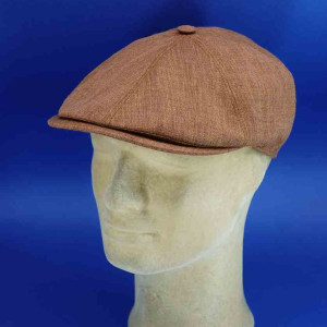 Casquette coton et lin brooklyn brique été pour homme