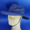 Chapeau australien de randonnée de brousse marine anti UV UPF+50 : couleur - bleu marine , taille - L.58.59cm