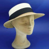 Capeline casquette naturel beige tresse papier : couleur - naturel/bei, Taille Réglable - de 54 à 58cm