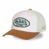 VON DUTCH casquette trucker baseball Blanche Strapback : couleur - blanc, Taille Réglable - de 55 à 60cm