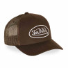 VON DUTCH casquette trucker baseball filet et patch marron : couleur - marron , Taille Réglable - de 55 à 60cm
