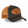 VON DUTCH casquette trucker baseball urban orange : couleur - orange, Taille Réglable - de 55 à 60cm